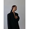 Black Suit Coat Women's Spring and Autumn Korean Loose Retro Casual Slim Suit
