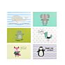 Blank Design Thank You Cards Envelope Notes Cute Animal Baby Shower Greeting Card