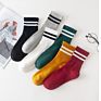 Blend Ankle Striped Socks Women Girls Sport Casual Sock Hosiery Soft Medium Tube Long Socks With