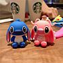 Blue Pink Color Cartoon Stitch Key Ring Cute Doll Car Bag Pendant Couple Keychain Creative Lover Children Birthday Small Gifts