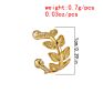 Bohemian Copper Ear Cuff Earring for Women Vintage Gold Color C Shape No Pierced Leaves Small Earring Party Jewelry Gift Earcuff