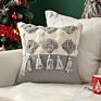 Boho Tufted Throw Pillow Cover with Handwoven Stripes Linen Cotton Decorative Cushion Case for Couch Sofa,