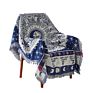 Boho Woven Polyester Cotton Vintage Retro Throw Blanket with Tassel