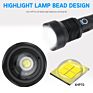 Boruit High Power 5000Lumens Xhp70 Bright Zoom Led Lampe De Poche Aluminum Long Range Light Rechargeable Tactical Flashlight