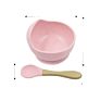 Bpa Free Silicone Suction Baby Bowls, Silicone Bowl Set with Spoon, Microwave and Dishwasher Safe Silicone Suction Plate