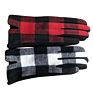 Buffalo Plaid Woolen Gloves for Women Warm Plush Touch Screen Gloves