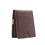 Business Travel Waterproof Rfid Genuine Leather Men Money Clip Card Wallet with Double Flap Design