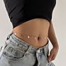 Butterfly Pendant Waist Chain Casual Simple Gold Silver Retro Jewelry Thin Chain Body Chain for Women