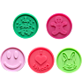 Cake Silicone Stamp Cookie Cutter Wooden Handle Silicone Christmas Biscuit Cookie Stamp
