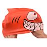 Can Be Customized Cartoon Shark Durable Elastic Waterproof Color Choose Kids Swimming Caps