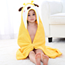Candy Color Cartoon Baby Bath Towel Cotton Children Beach Towel Baby Hooded Towel