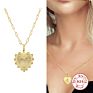 Canner Simple S925 Sterling Silver Heart Pendant Paper Clip Chain Link Necklace for Women