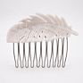 Canyuan Leaves Feathers Hair Combs Decorative Plastic Classical Tortoiseshell Cellulose Acetate Combs