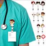 Cartoon Retractable Pull Badge Reel Card Badge Holder Reels for Doctor Dentist Nurse