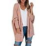 Casual Loose Bat Sleeve Cardigan Coat for Women