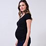 Casual round Neck Short Sleeve Maternity Tops & Tees