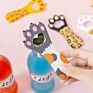 Cat Claw Bottle Opener Cute Cartoon Magnetic Suction Beer Bottle Opener Creative Silicone Magnetic Refrigerator Sticker