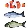 Catnip Filled Simulation Fish Interactive Cat Toy Soft Plush Chewing Toys for Cats