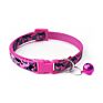 Cats Dog Collar with Bell Camo Camouflage Print Neck Strap Polyester Adjustable Buckle Kitten Puppy Pet Leash Animal Accessories