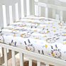 C'dear 100% Cotton Bassinet Sheet Baby Bedding Organic Cotton Muslin Fitted Cot Sheet,Cotton/Spandex Fitted Crib Sheet
