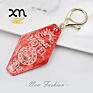 Cellulose Acetate Classic Style Rhombus Shape Acetate Acrylic Key Chains Lanyard Key Chain Ring for Key