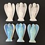 Chakras Reiki 3 Inch Hand Carved Natural Rock Clear Quartz Crystal Angels