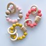 Chew Teething Silicone Beads Girl Baby Necklace