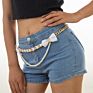 Chic Pearl Waist Chain Designer Bow Decoration Body Waist Chains Famous Brands Straps Jewelry