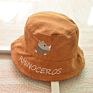 Children Cute Animal Cartoon Logo Cotton Fishermen Sun Hats Bucket Caps