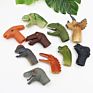 Children Early Educational Animal Toys Silicone Dinosaur Finger Puppet Set