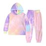 Children Wear Cotton Tie Dye Toddlers Kids Sweatsuit Jogging Suit Hoodie Set Fall Clothes for Kids Rs01015