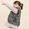 Children's Artificial Fur Vest Thickening Warm Solid Color Vest Children's Jacket Autumn And