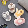 Children's Cotton Slippers Interior Home Cotton Shoes Children's Heel Non-Slip Boys and Girls Baby Slippers Autumn And