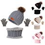 Winter hats scarf and glove set