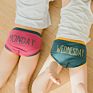 Children's Underwear Boys Girls One Week 7 Days Cartoon Letter Combed Cotton Multi Color Cantrast Color Binding Briefs