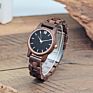 Christmas, Birthday Gift for Her Black Sandal, Walnut Wood Materials Wooden Watch for Her