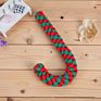 Classic Crutch Shape Pet Christmas Candy Cane Teething Cleaning Dog Rope Chew Toys