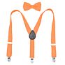 Classic Kids Boys and Girls Printed Polka Dots Suspenders with Bowties for Garments Accessories or Daily Decorations