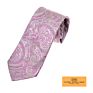 Classic Silk Jacquard Men Paisley Floral Liner Shape Handsome Looking Tuxedo Tie Necktie for Wedding Party