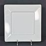 Classic White Solid Plastic Tableware Dinner Ware Set Melamine Square Plates Dish for Hotel Kitchen Home and Restaurant