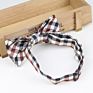 Classical Men's Bow Tie Plaid Striped Flexible Bowtie Smooth Necktie Soft Matte Butterfly Decorative Pattern Color Ties