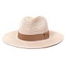 Classical Panama Fedora Straw Hat Women Wide Brim Roll up Hat Fedora Beach Sun Straw Panama Hat