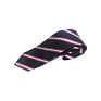 Classical Silk Tie Black White Stripe 7.5Cm Necktie for Men Business