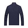 Clothing 100% Polyester Blank Plain Navy Blue 1/4 Half Zip Fleece Pullover Mens