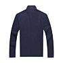 Clothing 100% Polyester Blank Plain Navy Blue 1/4 Half Zip Fleece Pullover Mens