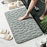 Cobblestone Carpet 3D Door Floor Mat Bath Mats Bathroom Absorbent Anti-Slip Mat