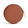 Coin Bag Customize Zip around round Leather Pocket Coin Purse