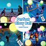 Color Change 40/60Cm Outdoor Glitter Led Beach Ball with Remote Control