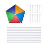 Colors Mixed Pinwheels Party Favors Plastic Toy Pinwheels Educational Wind Spinners Outdoor Decoration Pinwheels Gifts for Kids