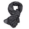 Comfort Soft Autumn Striped Warm Cotton Men Scarf with Tassel